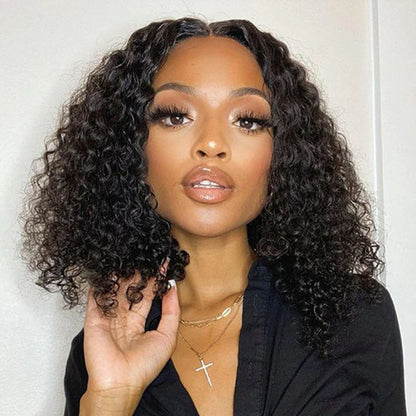 360 Curly Lace Front Short Wig