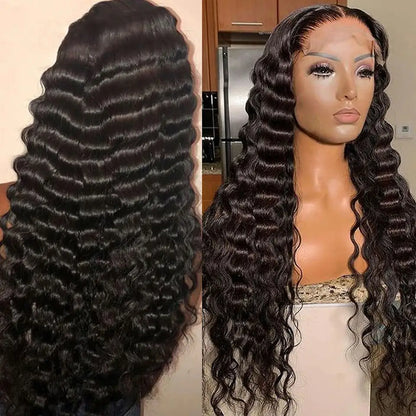 13x4 Glueless Lace Front Wig - Deep Wave