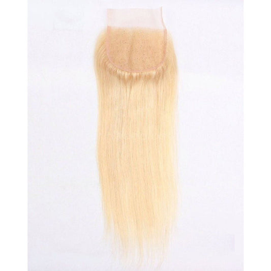 Eurasian Blonde Straight Lace Closure