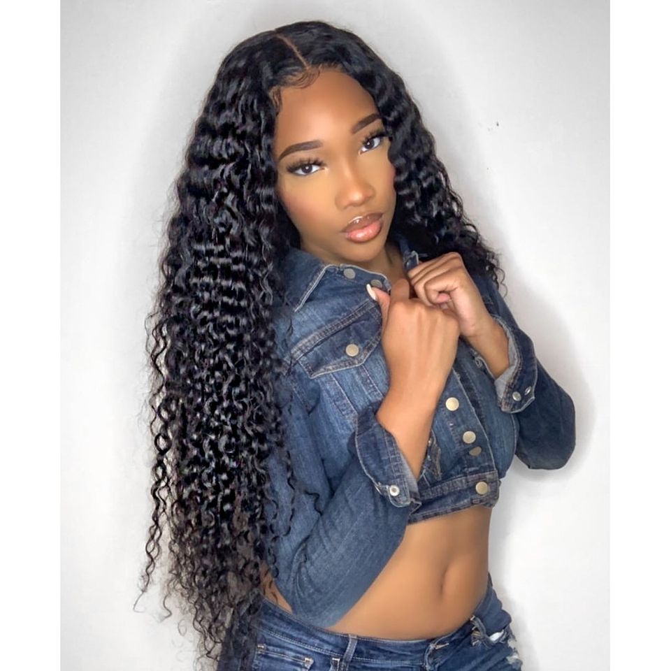 Lace Exotic Curly Wig- Natural Color